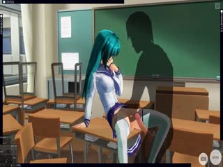 3D HENTAI 戴着眼镜的女学生性交导演，并获得高分